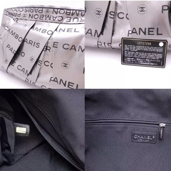 CHANEL Unlimited Clutch Bag Silver Nylon Jacquard - Picture 5 of 8